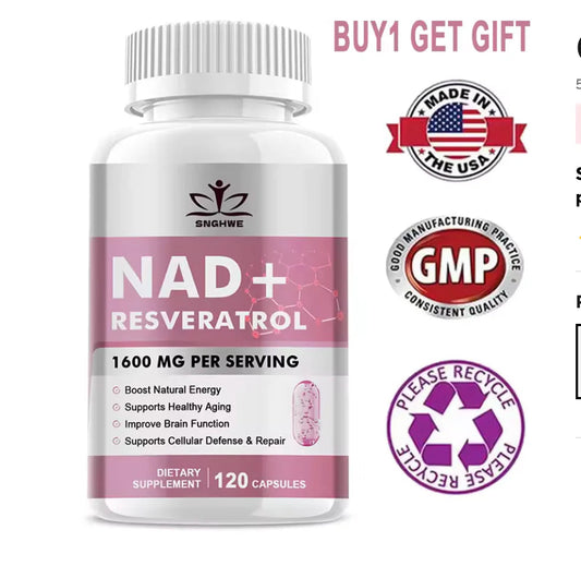NAD+ RESVERATROL 500MG 60 CAPS ORIGINAL